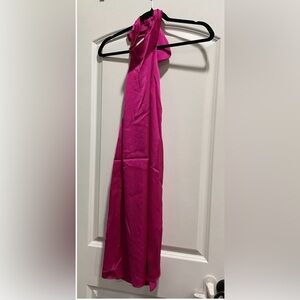 Express Women's Hot Pink Halter Dress Size M Style 46393036